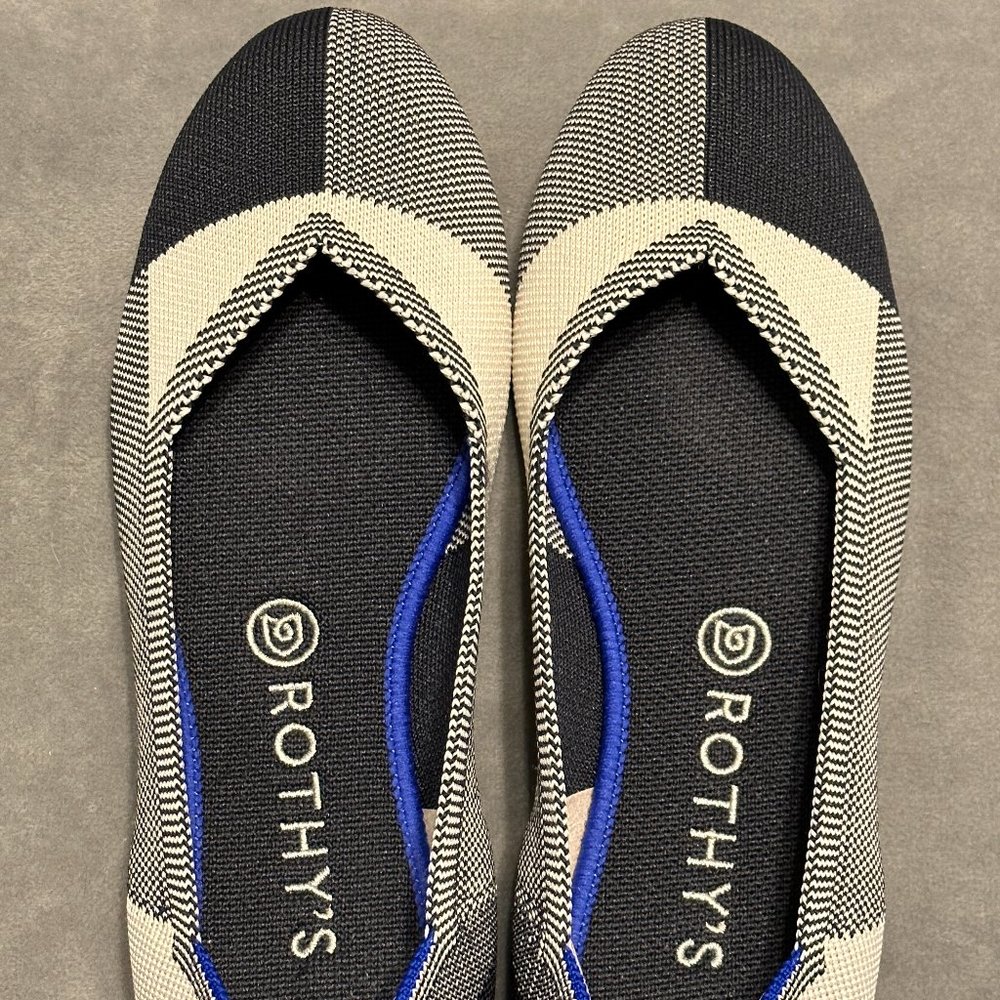 Rothy's The Flat Captoe Black Flat 8.5